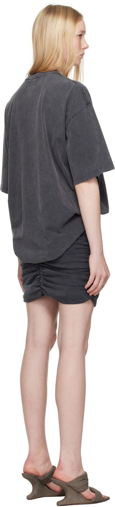Šaty Alexander Wang Alexander Wang Pre-Styled T-Shirt Mini Dress Šedá | 4CC2256762, 2