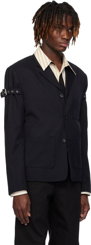 Bunda We11done We11done Belted Blazer Čierna | WD-JK0-25-006-U-NV, 1