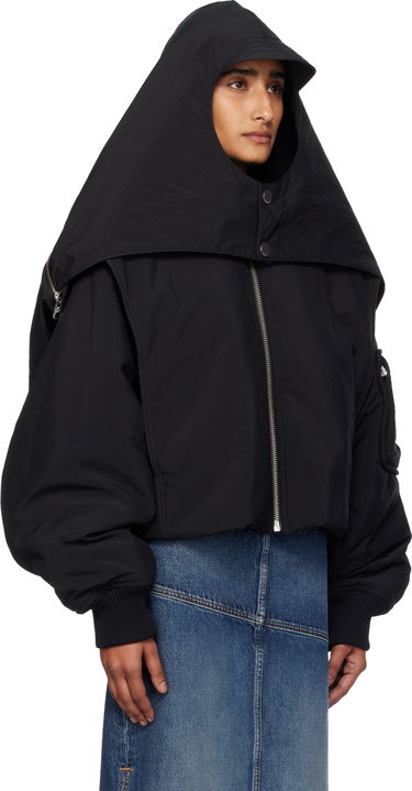 Bomber bunda Jean Paul Gaultier Jean Paul Gaultier 'The Hooded' Bomber Jacket Čierna | 25/03-U-OU005-W007-00, 4