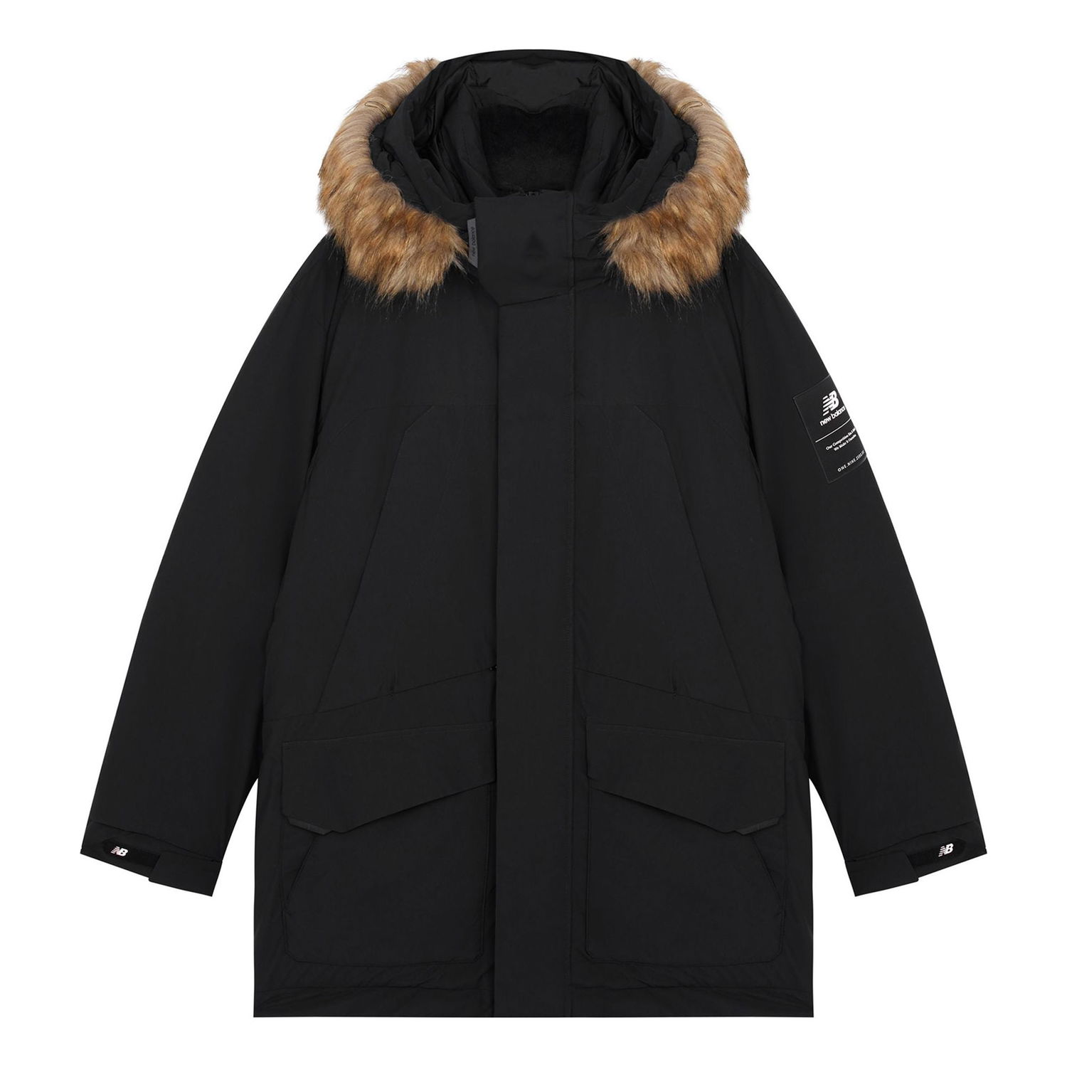 Parka New Balance Warm Hooded Down Jacket Čierna | 5PB42201-BK, 0