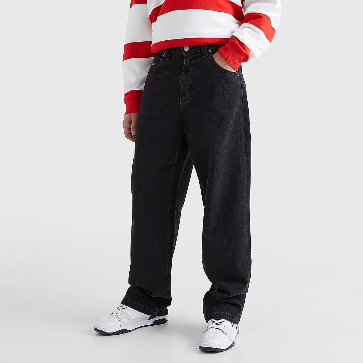 Džínsy Tommy Hilfiger Aiden Baggy Pants Čierna | DM0DM14827 1BZ, 0