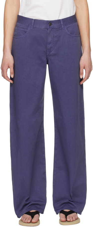 Nohavice The Row The Row Eglitta Wide-Leg Jeans Fialová | 6525-W3723, 0