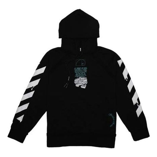 Mikina Off-White Virgil Abloh Dripping Arrows Incompiuto Hoodie Čierna | OMBB057R20E300051001, 0