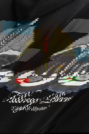 Mikina Filling Pieces Hoodie DJ United By Rhythm Print Čierna | 422532501241, 4
