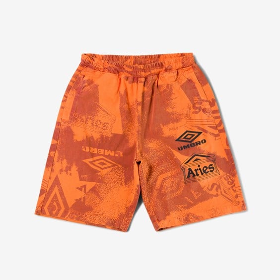 Šortky Aries x Umbro Pro 64 Shorts Oranžová | UMSH0221-LR5, 0