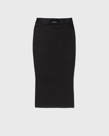 Sukňa CALVIN KLEIN Calvin Klein Underwear Cotton Stretch Rib Skirt Čierna | LV00QS7350UB1, 0