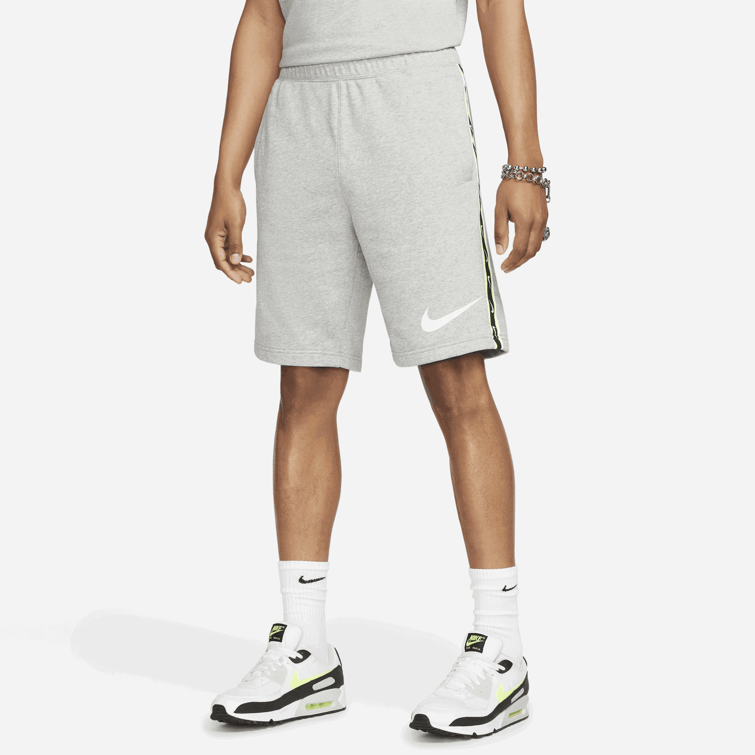 Šortky Nike Sportswear Repeat French Terry Shorts Šedá | FJ5317-063, 0