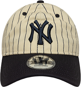 Šiltovka New Era MLB New York Yankees League Essential 9Twenty Adjustable Pinstripe Baseball Cap Béžová | 60691238-410, 4