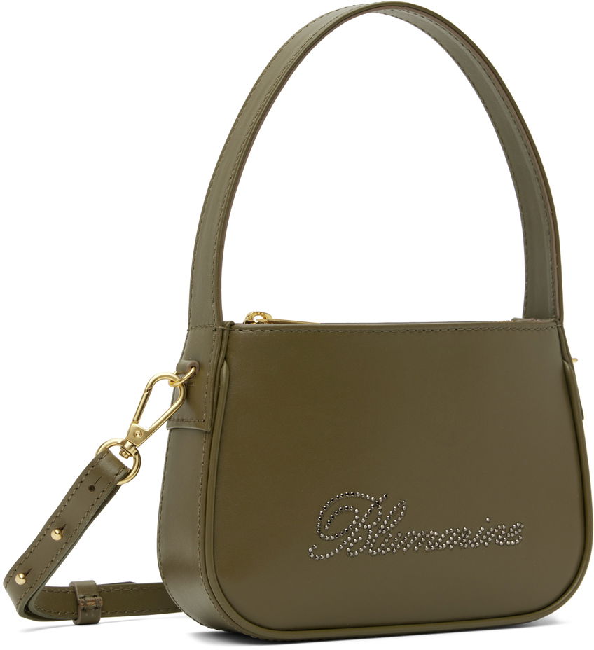 Rhinestone Logo Shoulder Bag