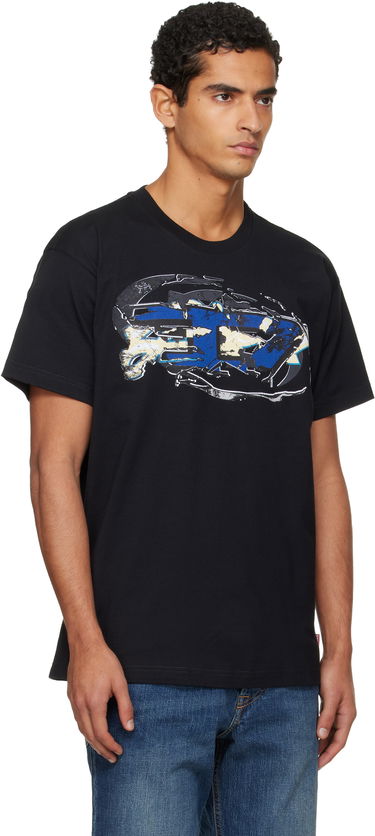 Tričko Diesel Graphic Print T-shirt Čierna | A19571-0PLAT-9XX, 1