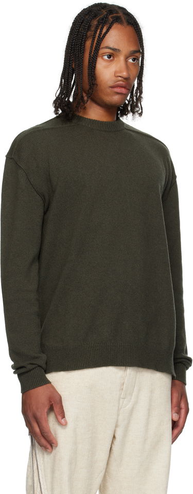 Sveter Rick Owens Concordians Round Neck Sweater Zelené | RU02E1684 WSBR, 1