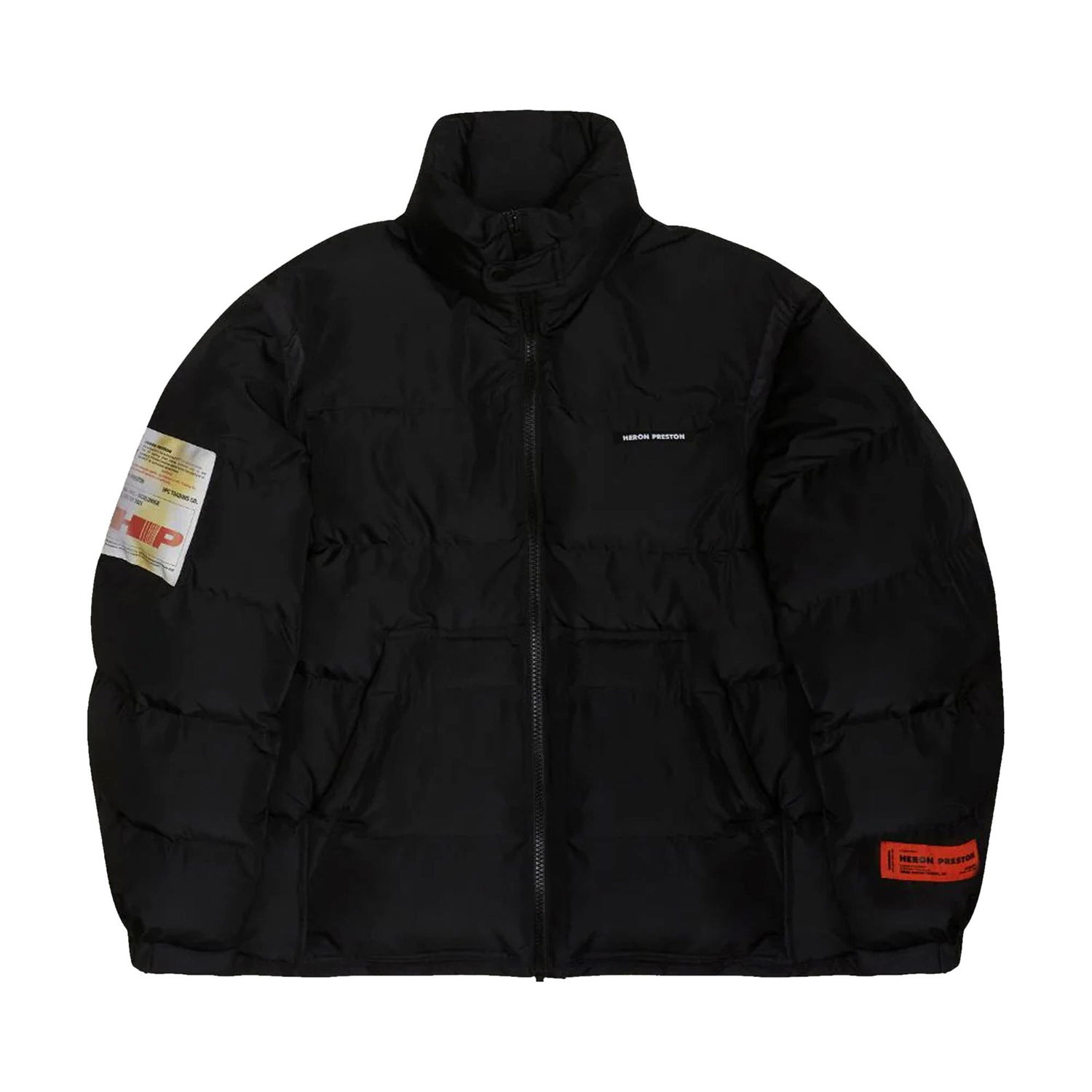 Prešívaná bunda HERON PRESTON Label Nylon Puffer Čierna | HMED008F21FAB0011000, 1