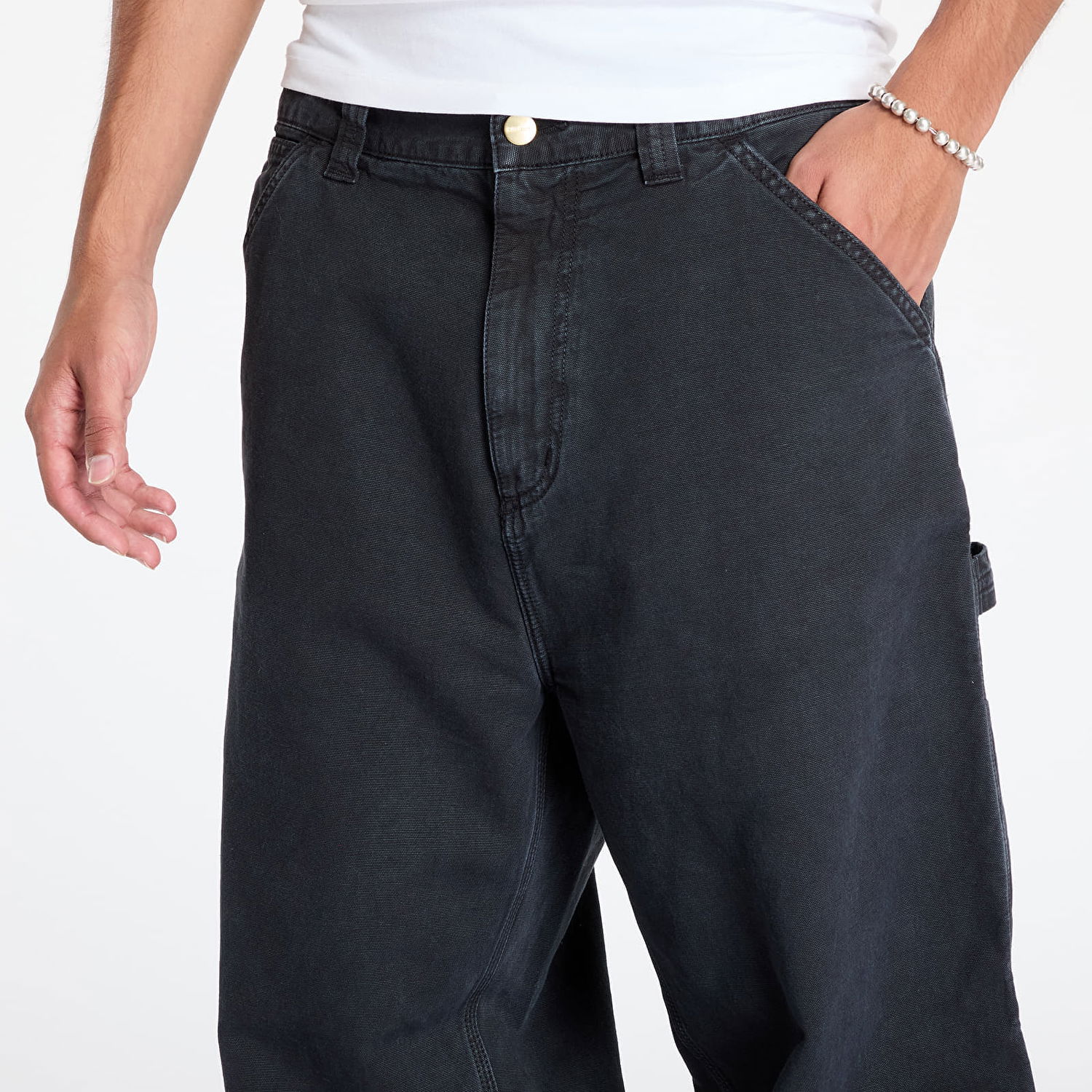 Nohavice Carhartt WIP Pants OG Single Knee Pant Black Stone Dyed XL Čierna | I033754.894J, 1