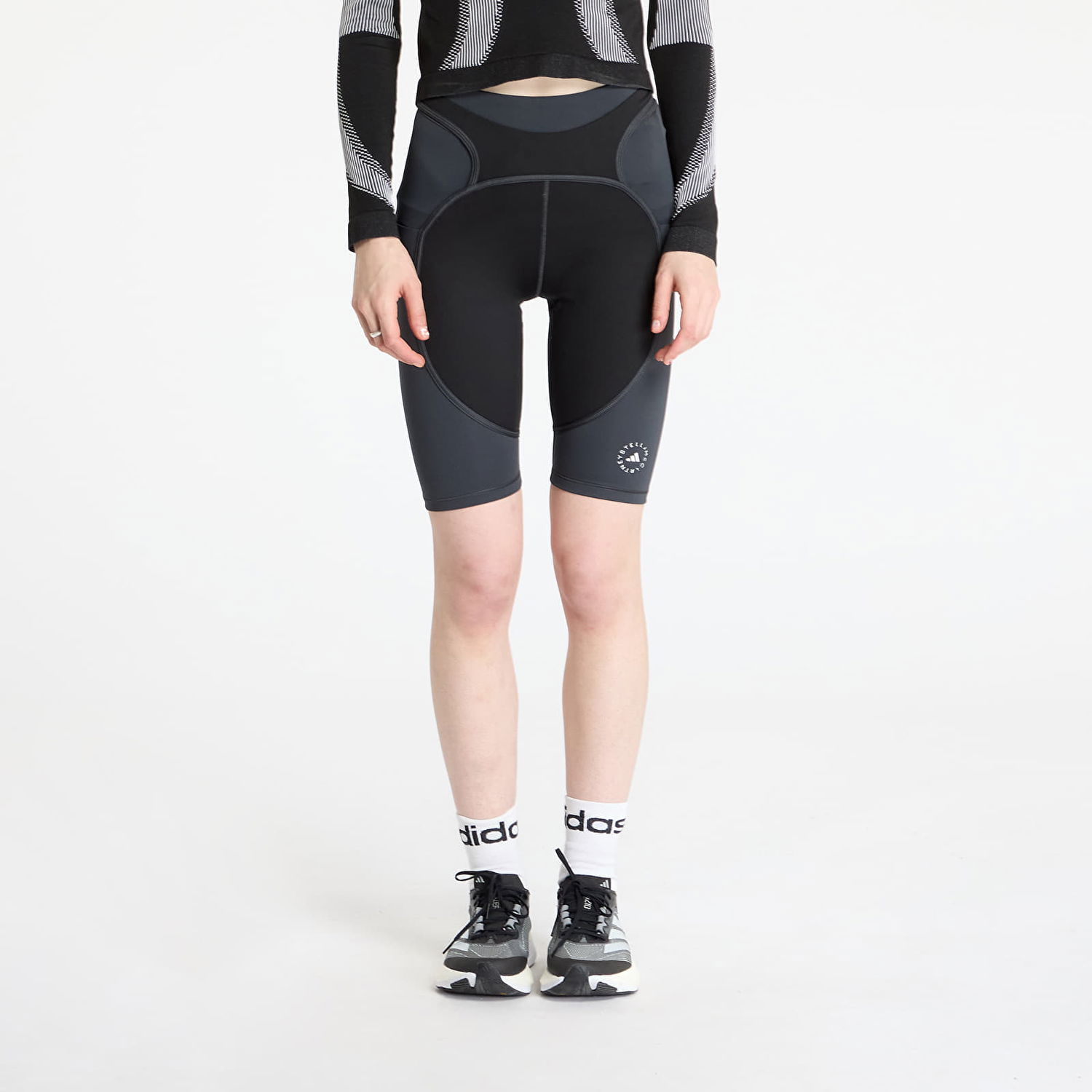 Šortky adidas Performance Stella McCartney Two-Tone Bike Leggings Čierna | JM0304, 0
