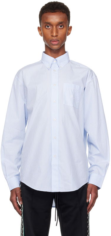 Košeľa Drôle de Monsieur Drôle De Monsieur Striped Shirt Modrá | PERM-SH171-CO151-LBE, 0