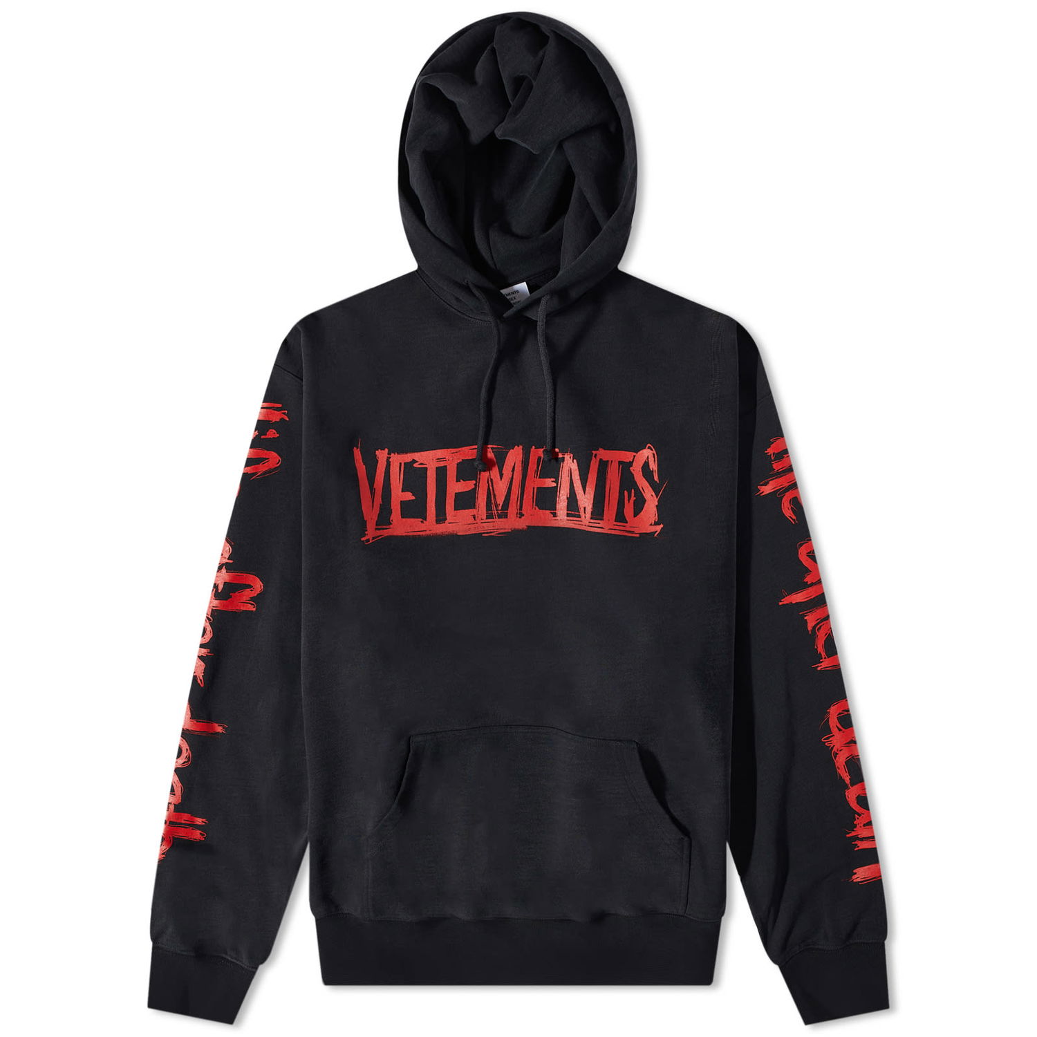Mikina VETEMENTS World Tour Logo Hoodie Black Čierna | UE54HD600B, 0