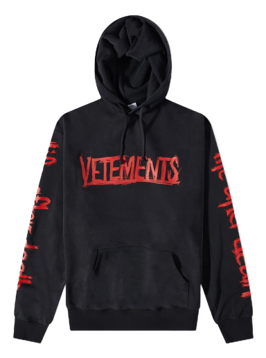 Mikina VETEMENTS World Tour Logo Hoodie Black Čierna | UE54HD600B