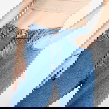 Džínsy CALVIN KLEIN Calvin Klein 90S Distressed Knee Straight Jeans Modrá | LV047E609G VLC, 4