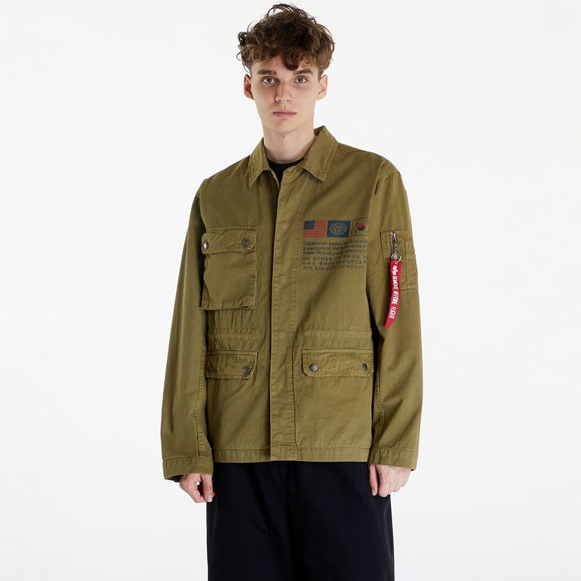 Vetrovka Alpha Industries Field Jacket LWC Olive Zelené | 136115 11