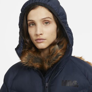 Prešívaná bunda Nike Faux Fur Trim Down Parka Modrá | CT3267-475, 3