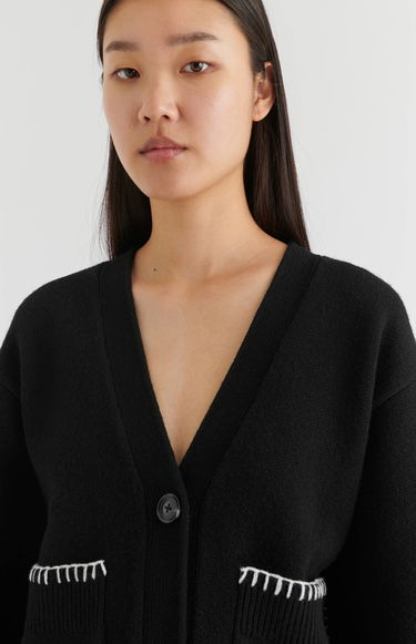 Sveter AXEL ARIGATO Glaze Relaxed Cardigan Čierna | A2134001, 7