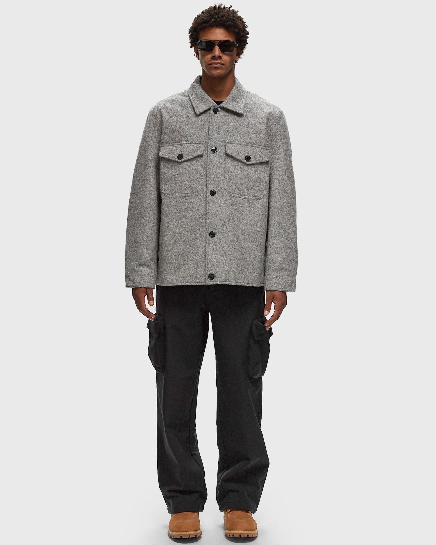 Bunda WOOLRICH REFLECTIVE Cropped Shirt Jacket Šedá | CMWOOST042MRTD0053, 1