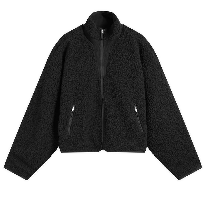 Bunda Entire Studios Fleece Jacket, Size Large Čierna | ESU-W25-1045-BL