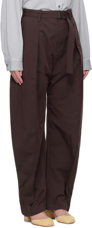 Nohavice LEMAIRE Lemaire Belted Volume Trousers Hnedá | PA1177 LF1228, 1