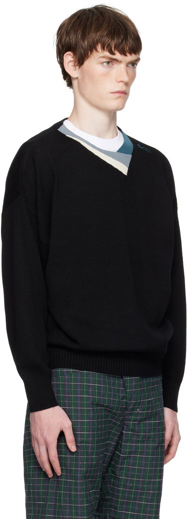 Sveter KIKO KOSTADINOV Kiko Kostadinov Vig Multi Collar Sweater Čierna | KKAW25KN04-98, 1