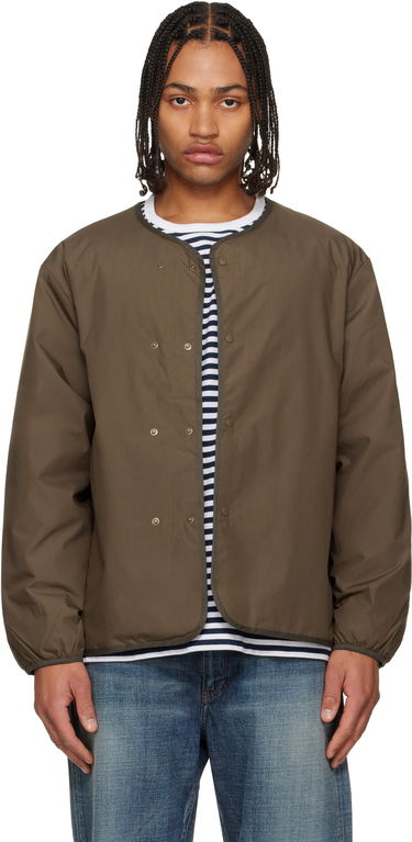 Prešívaná bunda NANAMICA Reversible Down Cardigan Hnedá | S25FA054U, 0