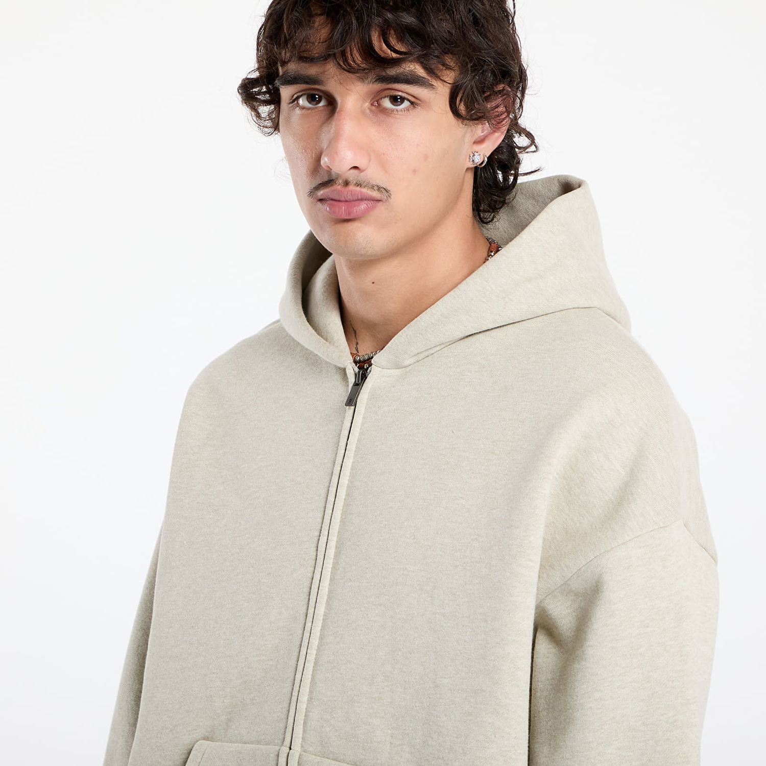Mikina Fear of God Fear of God Essentials Classic Full Zip Hoodie XXS Béžová | 192SP254782F-969, 1
