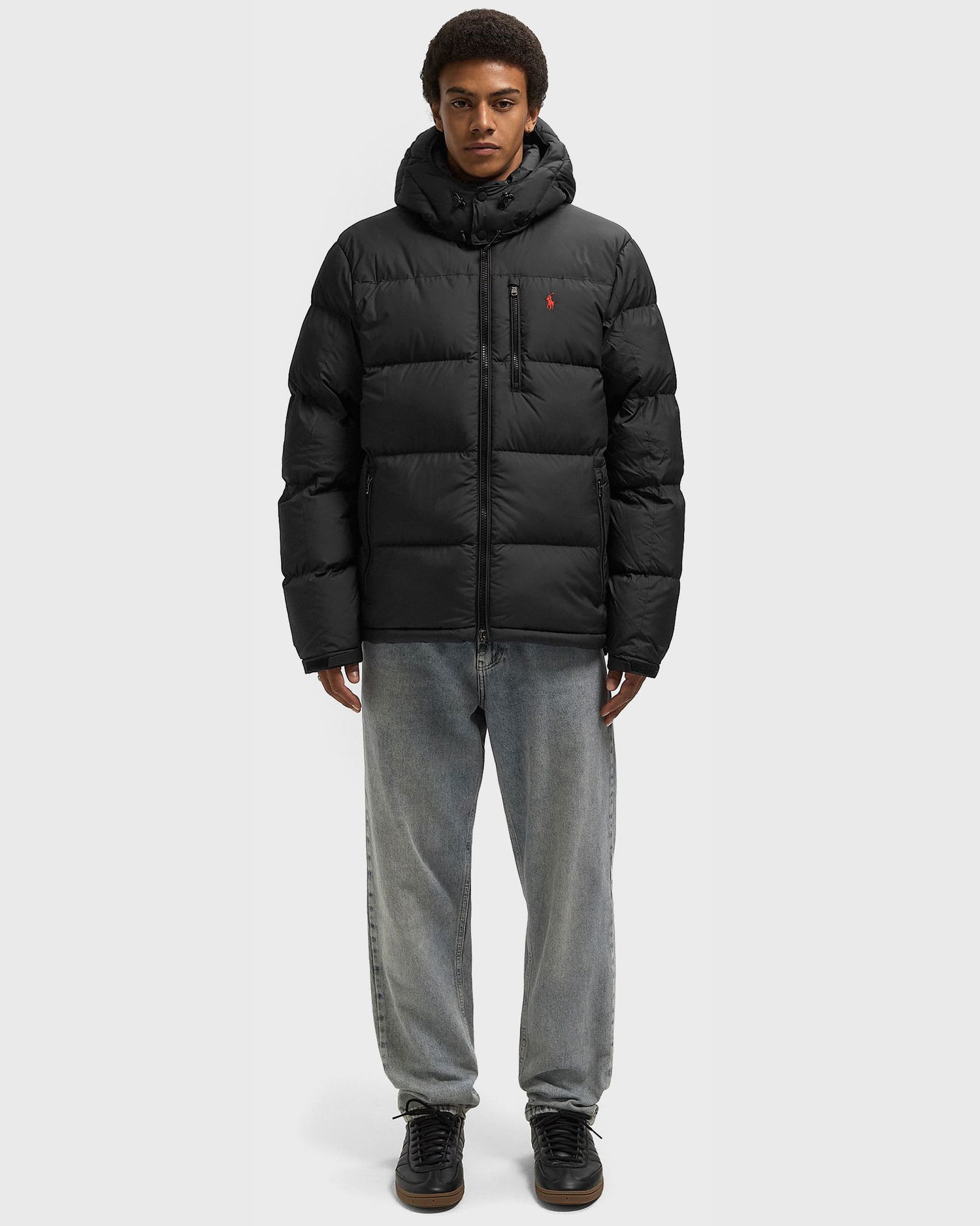 Prešívaná bunda Polo by Ralph Lauren Hooded Puffer Bomber Čierna | 710968278001, 1