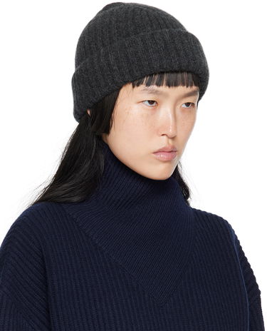 Kulicha TOTEME Chunky Brim Beanie Šedá | 224-7021-753, 1