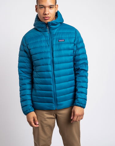 Prešívaná bunda Patagonia Down Sweater Hoody Modrá | 84702, 2