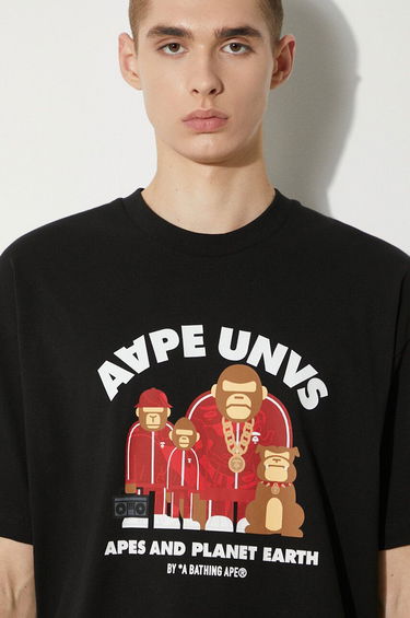 Tričko AAPE by A Bathing Ape AAPE Theme Graphic T-Shirt Čierna | AAPTEM1496XXM, 4