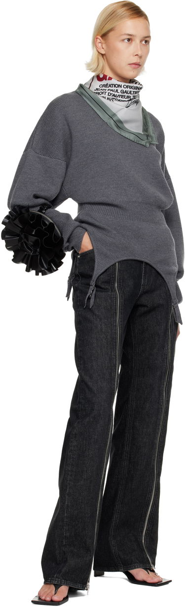 Šál Jean Paul Gaultier 'The Label' Scarf Vínová | 25/04-U-AC043-W044-020130, 2