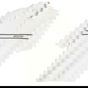 Women's Short Sleeve Polo Top with Logo Stripe by Off-White