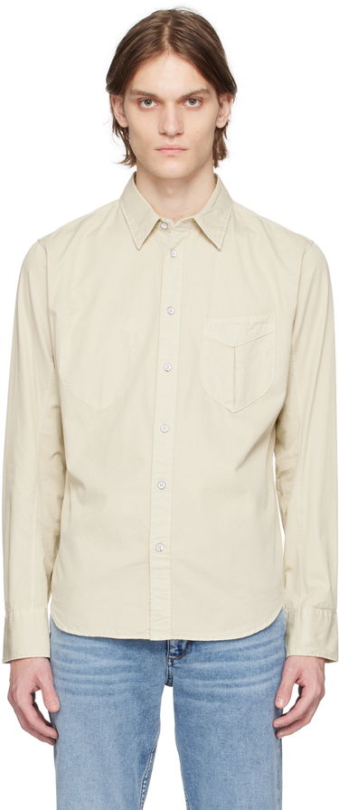 Košeľa rag & bone Rag & Bone Arrow Shirt Béžová | MBW23SA381TGML, 0