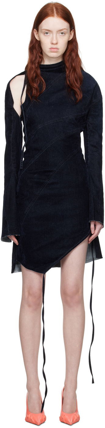 Šaty Ottolinger Ottolinger Twisted Denim Minidress Navy | 1704310, 0