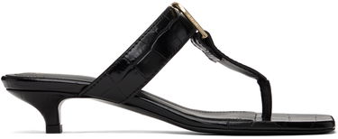 Doplnky TOTEME TOTEME 'The Belted Croco' Heeled Sandals Čierna | 242-WAS2043-LE0023, 0