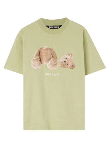 Tričko Palm Angels PA Bear Classic Tee Zelené | PMAA001F22JER0055160