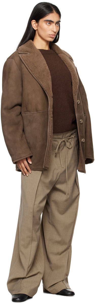 Bunda Loulou de Saison Loulou de Saison Cirebo Shearling Jacket Hnedá | CIREBO, 3