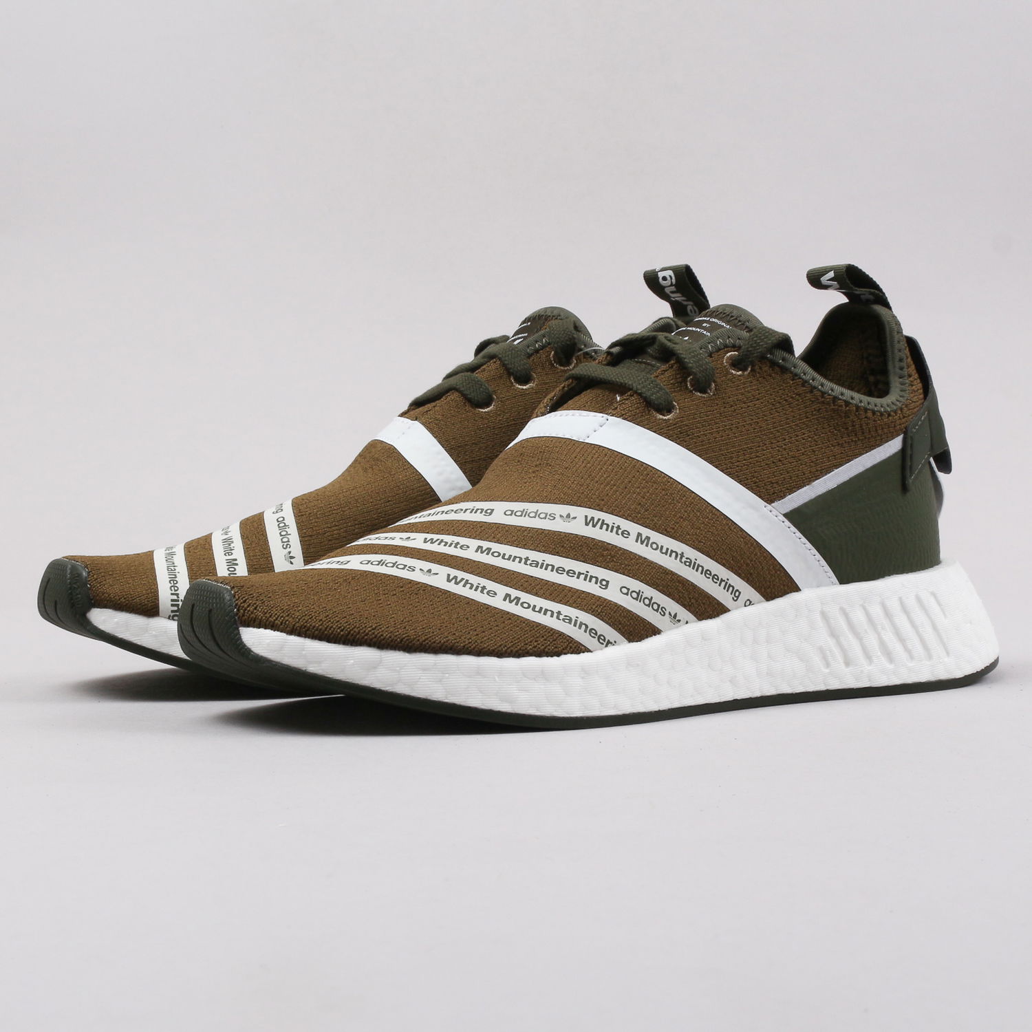 Tenisky a topánky adidas Originals White Mountaineering x NMD_R2 Primeknit "Olive" Hnedá | CG3649, 1