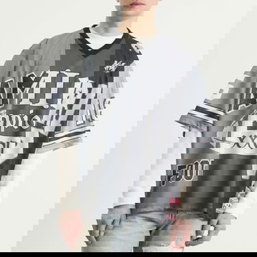 Dres AMIRI Spliced Oversized V-Neck Mesh Jersey with Champion XXVI Graphic Rôznofarebný | AMTOJR1011-001, 2