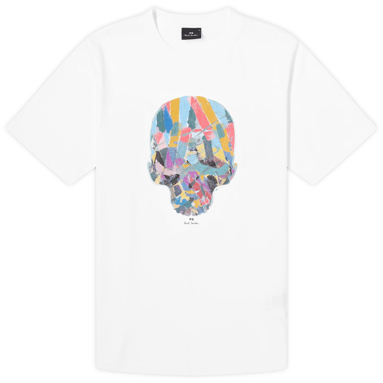 Tričko Paul Smith Paul Smith Skull Print T-Shirt, Size Small Biela | M2R-011R-NP4689-01, 0