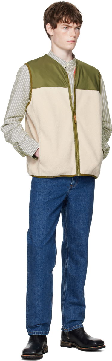Vesta A.P.C. A.P.C. Marty Fleece Vest Zelené | PSAIF-H32022, 3