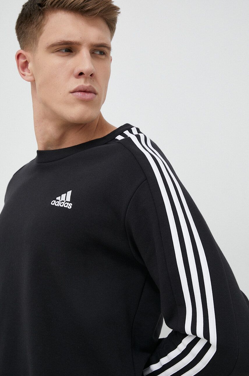 Mikina adidas Originals French Terry 3-Stripes Sweatshirt Čierna | IC9317, 0