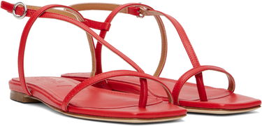 Doplnky Aeyde Aeyde Ella Leather Toe-Post Sandals Červená | A11-FS-BRNS08FL21-SS25-406-007, 3