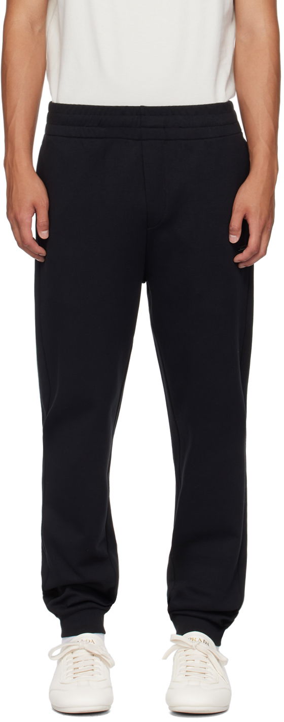 Tepláky Moncler Black Plaque Sweatpants Čierna | J20918H0000989AHM, 0