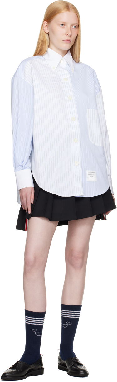 Sukňa Thom Browne Thom Browne Wool Fresco Pleated Miniskirt Čierna | FGC402V-00473, 3